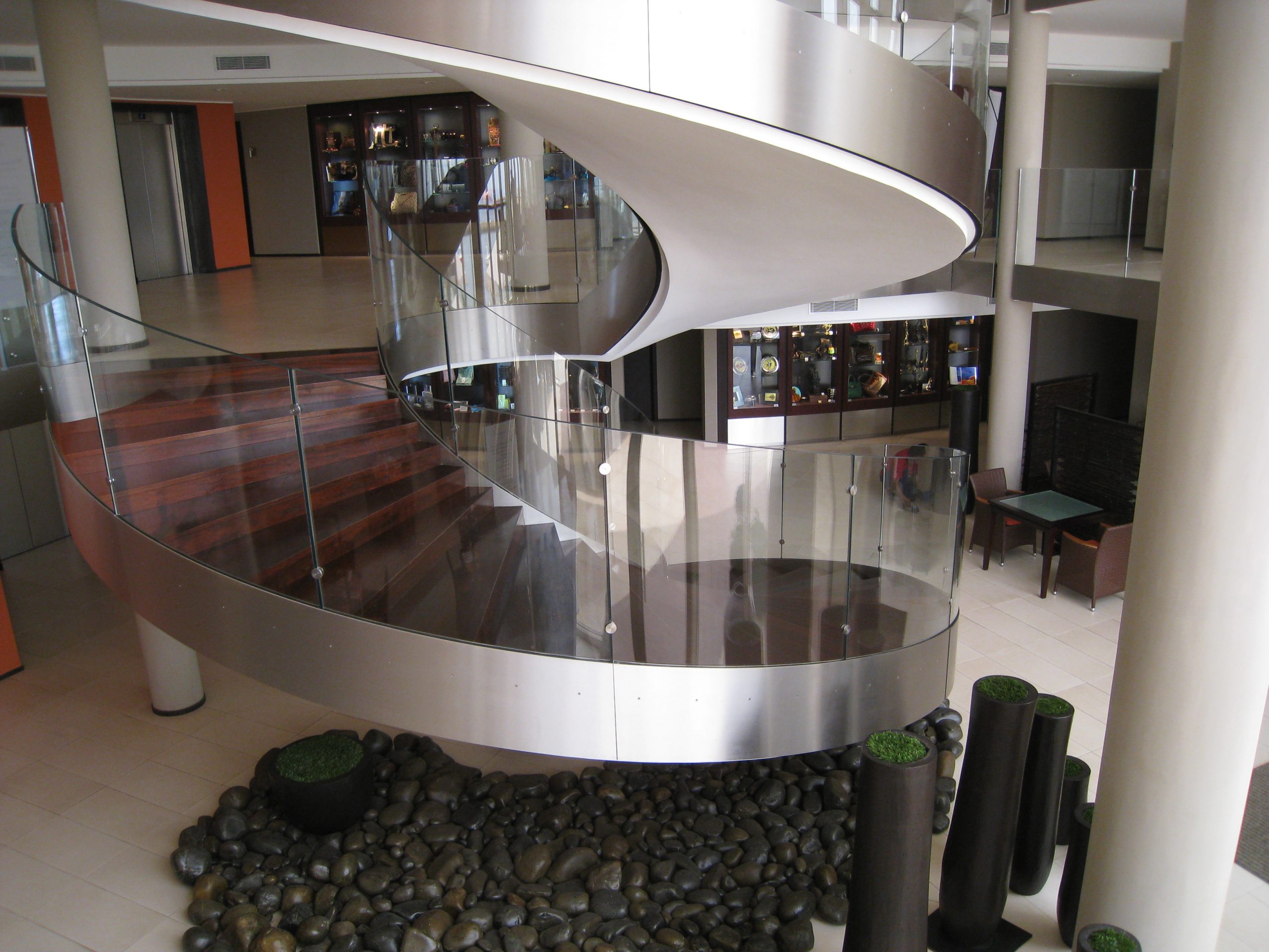 High-end staircase manufacturer, metal, marble, wood, glass staircase manufacturer.